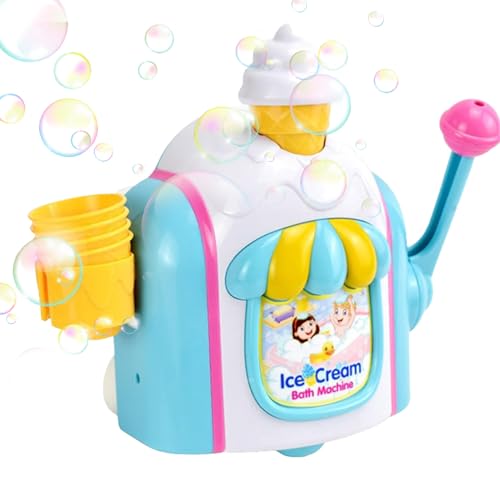 Múltiples aplicaciones: diseñada para producir burbujas sin esfuerzo, la máquina de burbujas para el baño cautivo para las edades de 3 a 5 años llenando el baño con una deliciosa espuma, les permite
