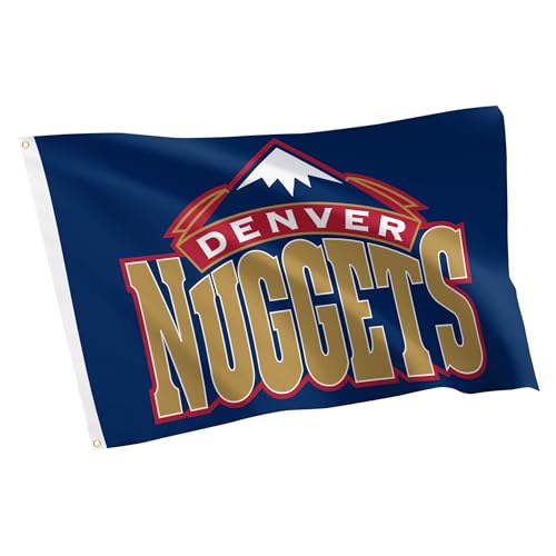 Desert Cactus Denver Nuggets Flag NBA 100% Polyester Indoor Outdoor 3x5 feet National Basketball Association Team Flags (Vintage Flag 2)