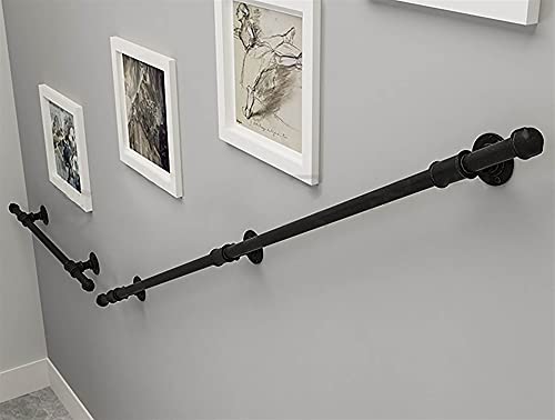 Main courante d'escalier intérieure barre appui garde-corps fer forgé - 4