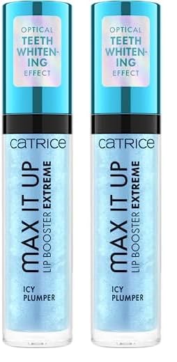 Catrice Max It Up Lip Booster Extreme, No. 030, Blue, Nourishing, Extreme Volume, Cooling, Shiny, Vegan, Parabens, No Microplastic Particles, Nanoparticles Free, Pack of 1 (4 ml) (Paquete de 2)