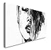 Produktbild Paul Sinus Art GmbH Frauen Gesicht 120x 50cm Panorama Leinwand Bild XXL Format Wandbilder Wohnzimmer Wohnung Deko Kunstdrucke