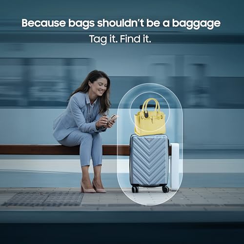 Image of Samsung Galaxy SmartTag2 (1 Pack), Black | Bluetooth Tracker | Compass View | AR Find | IOT Control | Lost Mode