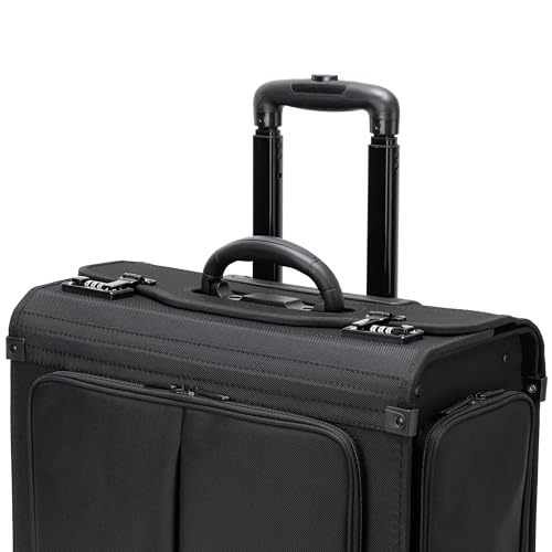 Alpine Swiss Rolling Briefcase Work Overnight Travel Bag Dual Locks Carry on Business Attache Case Black by Alpine Swiss - Image 4
