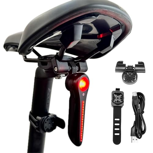Blue Bullet Taillight with Wings Bicycle Light