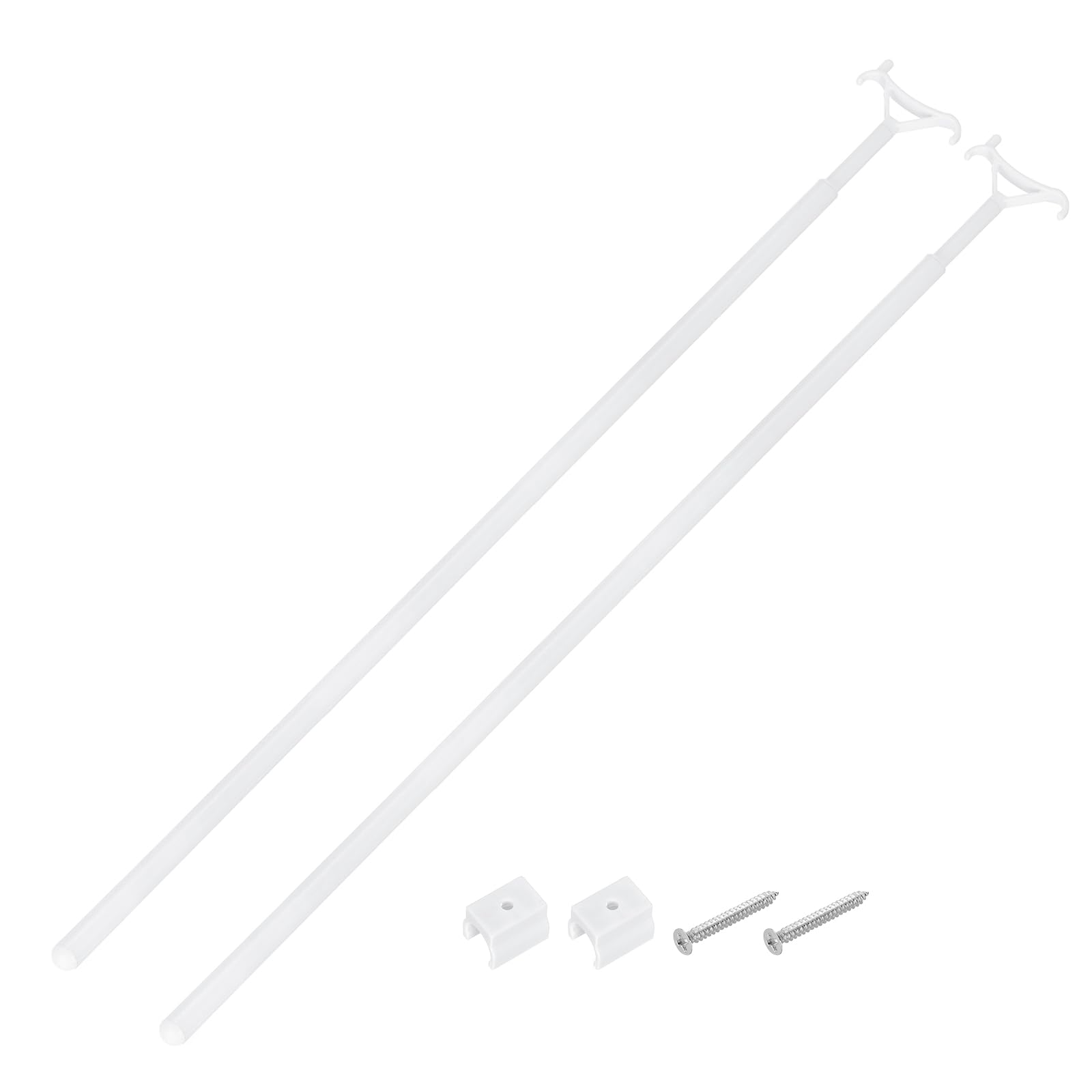 Tringles de traction de 73,7 à 134,6 cm pour stores sans fil uxcell x2