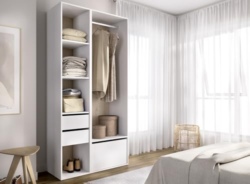 Armario vestidor DEKIT RIMOBEL con trasera reversible para dormitorio moderno 3