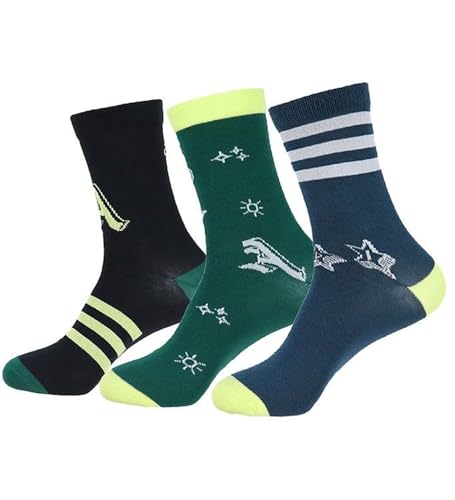 adidas nd Love Crew 3 Pairs, Socks Unisex niños, Verde (Collegiat...
