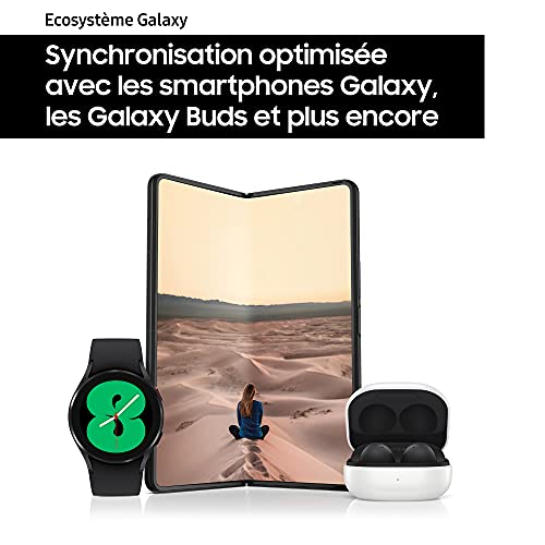 Samsung Galaxy Watch4 4G 40 mm, or rose - Montre connectée intelligente, surveillance de la santé, bien-être, sport, IMC, ECG, batterie longue durée – Version FR