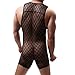 YUFEIDA Men's Faux Leather Shapewear Bodysuits Leotard Undershirts Singlet Shiny Party Club Disco Cosplay Shapewear