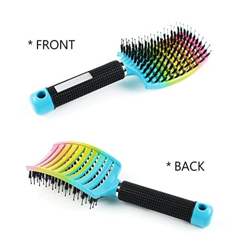 Brosse cuir chevelu or chic pour démêler les cheveux bouclés au salon