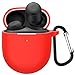 Produktbild KANOYO Silikon Hülle für Google Pixel Buds Pro 2 / Pixel Buds Pro Hülle Kopfhörer Case und Schutzhülle Kompatibel Pixel Buds Pro 2 Silikon Cover,Stoßfeste Schutzhülle,Kratzfest - Rot