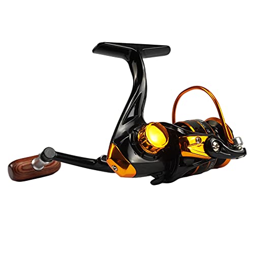 Dukclyn Spinning Reel For Fishing Freshwater, Ultra Smooth Powerful Light Weight 3+1 Ball Bearings 5.2:1 Gear Ratio Cnc Aluminum Spool Reversible Handle For Left/Right Retrieve, For Inshore Boat Rock #TOP4