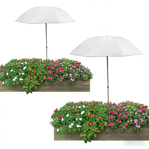 2 Stück Pflanzenschirme Für Outdoor Pflanzen Faltbare Gartenschirm Pflanzenschutz Regenschirm Garten Sonnenschirm Sonnenschutz Für Gartenbeete Topfpflanzen Für Gartenbetten Terrasse Blumenbeet