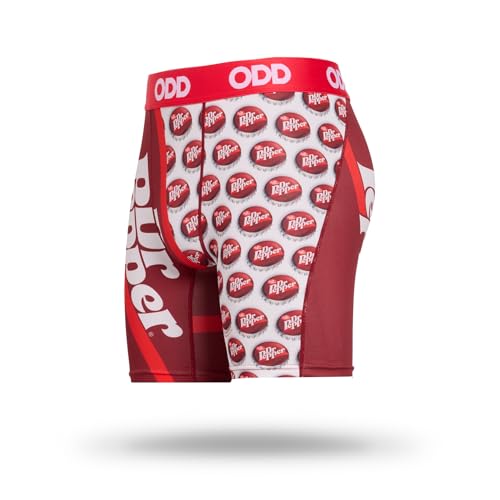 Odd Sox Dr Pepper Retro Men's Boxer Briefs - Soda Drink Themed Novelty Underwear - Comfy Stretch Fit - Fun Pop Graphic2
