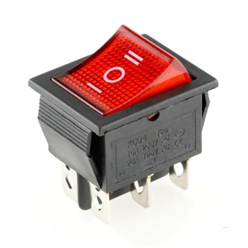 Interruptor basculante KCD4 para sustituir interruptores rotos en sistemas de doble circuito 4