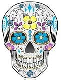 In Touch Day of The Dead Decal Rockabilly Rock Vintage Sugar Skull Sticker #14