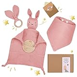 👶100% Bio-Baumwolle - Als baby geschenk verwenden wir nur natürliche und hochwertigste Bio-Baumwolle, die bei 40 Grad tiefengereinigt wird und keinen heißeren Waschgang benötigt, da dieser Musselin-Stoff sanft zur Haut ist und keine synthetischen Stoffe verwendet werden