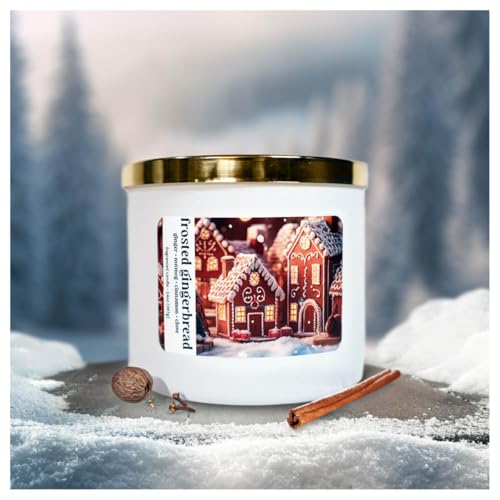 Colonial Candle Frosted Gingerbread Scented Candle Holiday Scented Candle - Made in The USA