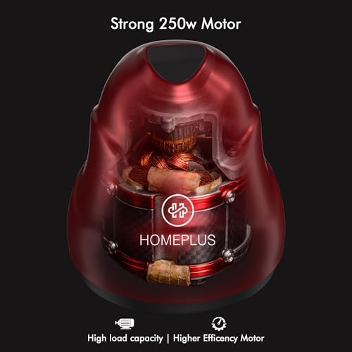 Image of Homeplus Electric Chopper - Nova 500W (Red) | Multipurpose Vegetable, Fruit & Meat Chopper with Dual Blade System, 500ml Large Bowl | Fast & Even Chopping, Easy Clean, Compact Design
