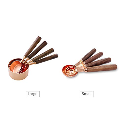 Aibecy Conjunto de colheres de medição de 4 peças para utensílios de cozimento de ingredientes secos