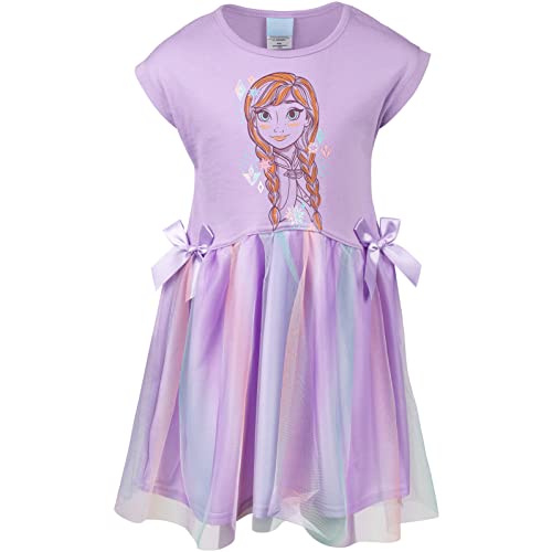 Disney Girls French Terry Tulle Dress Toddler to Big Kid Sizes (2T - 10-12)
