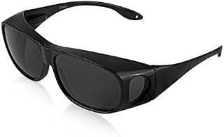 Plastic Fit over Sunglasses For Women And Man Polarized Sunglasses UV 400 Black