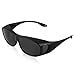 Plastic Fit over Sunglasses For Women And Man Polarized Sunglasses UV 400 Black