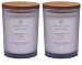 Chesapeake Bay Candle Mind & Body Scented Candles, Serenity + Calm (Lavender Thyme) Medium (2-Pack)