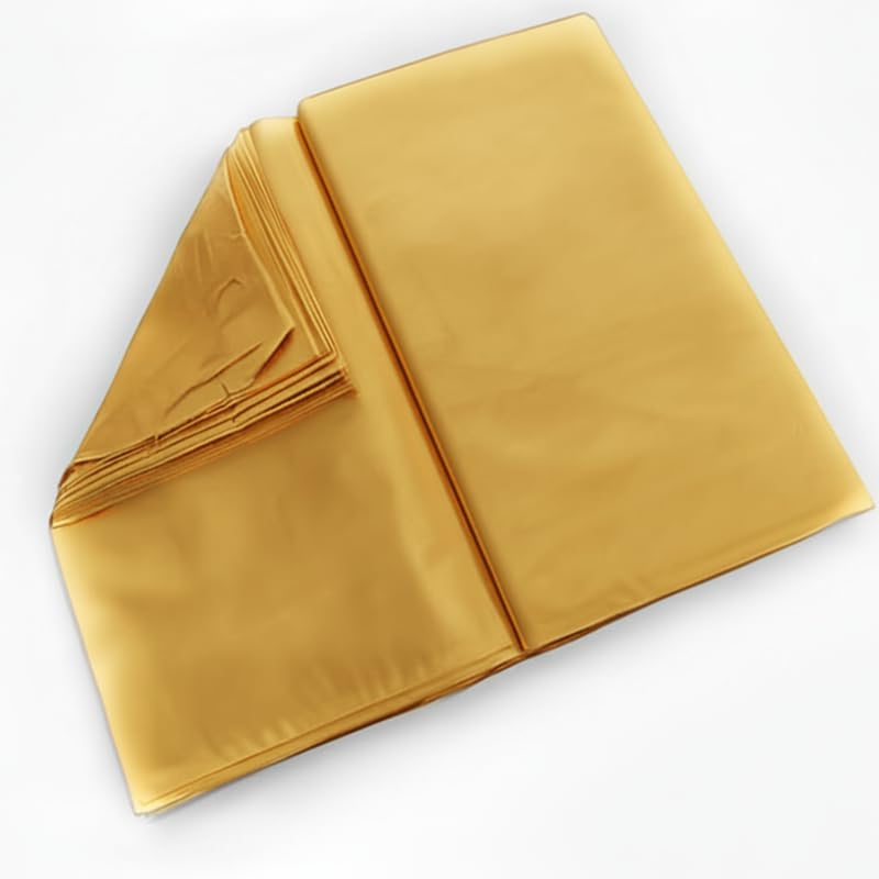 Image of Premium Plain Cotton Costume Lining Dress Fabric 34 inch Wide, Best Material - Golden Color - 3 Meter Pack
