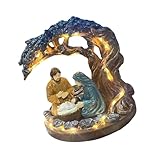 Maigridy Weihnachtsdekoration, Krippe, Acryl, Kunstfigur, Ornament für inspirierende Weihnachten, Tischregal, religiöse Heimdekoration
