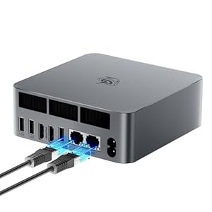 Beelink Mini PC EQR7, AMD Ryzen 5 7735U (8C/16T up to 4.75GHz), 32G LPDDR5 RAM 1TB PCIe4.0 SSD Mini Computer Windows 11 Pro, 4K Dual Display, Built-in PSU, Dual 1000M LAN/WiFi6/BT5.2