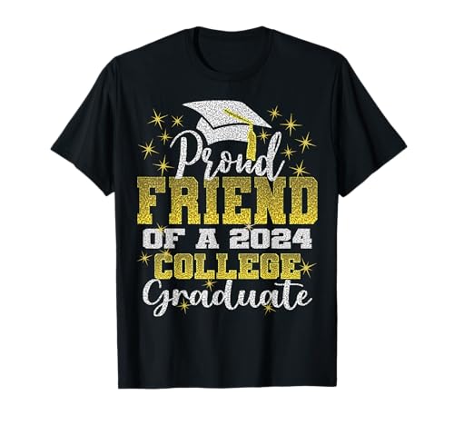 Orgulloso amigo de 2025 Graduado universitario Familia 24 Graduación Camiseta