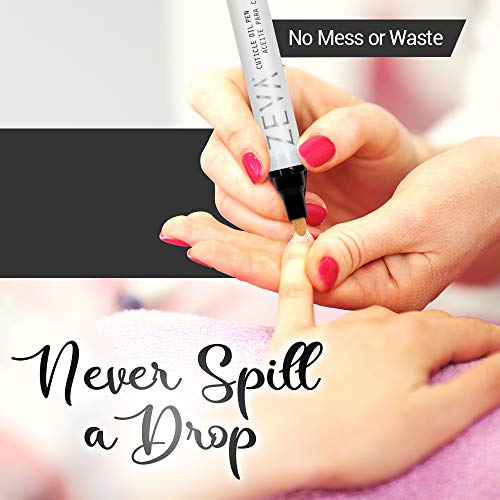 ZEVA Cuticle Oil Pen – (11 ml) Vegan Nail Strengthener w/ Natural Oils & Vitamins For Strong Nails & Moisturized Cuticles – Pedicure/manicure For Men & Women - Made in the USA