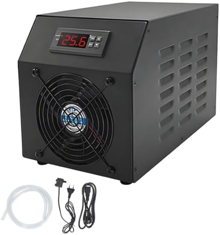 16 Gallon Aquarium Chiller - Hydroponic Water Cooler for Fish Tanks, Quiet Refrigeration Compressor, 2-in-1 Heater/Chiller for Saltwater & Freshwater Aquariums, Ideal for Coral & Jellyfish.