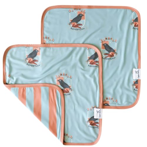 Image of Copper Pearl Baby Security Blanket Set of 2 - Portable Size for Self-Soothing On-The-Go, Ideal Baby Blankets for Boys and Girls, Ultra-Soft, and Gift-Ready Loveys - Ravenclaw