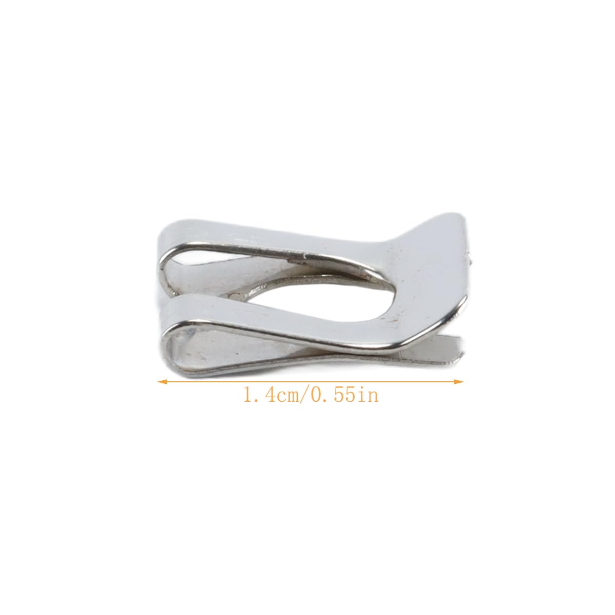 20 pezzi di fissaggio a clip a forcella per perno diametro M6 nichel 65 manganese clip di fissaggio rapido morsetto dado a U clip vite (11,3 x 14,2 mm)