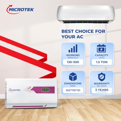 Microtek Pearl EM4130+ 1.5 Ton AC Stabilizer - Image 3