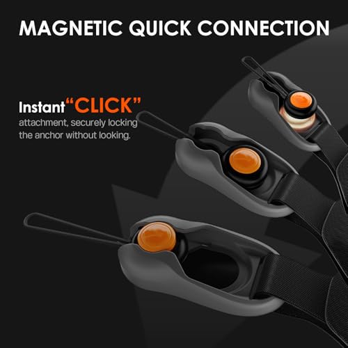 TARION Quick Release Magnetic Camera Neck Strap Magislide, Black - image 2
