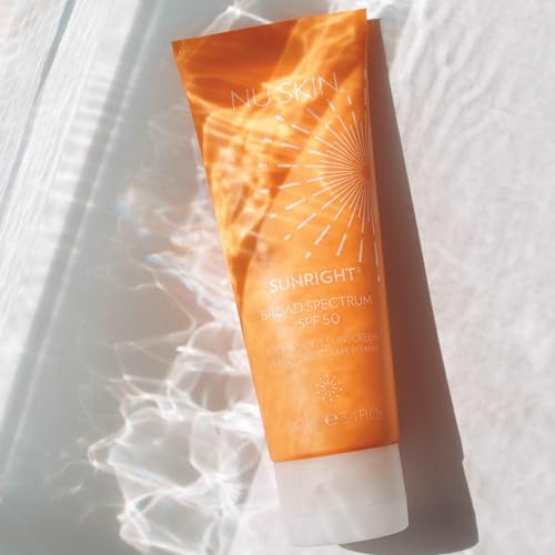 Nu Skin Sunright® Face & Body Sunscreen SPF 50 | Broad-Spectrum UVA/UVB Protection | Non-Greasy & Water-Resistant Formula | Antioxidant-Infused | 3.4 fl. oz