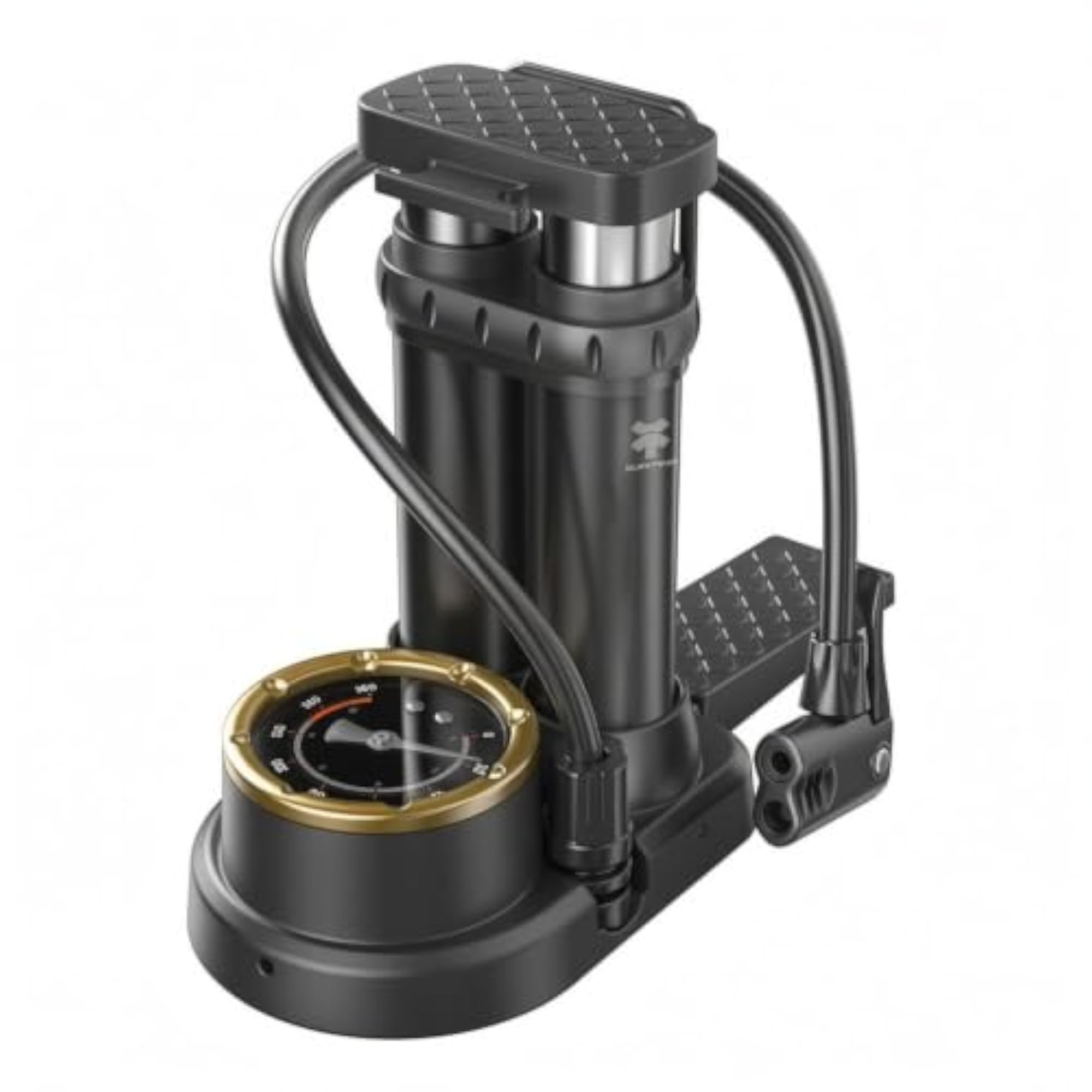 Portable Foot-Operated Compact Foot Pump with Gauge