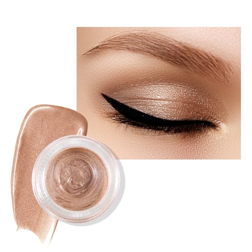 Jutqut Paleta de sombras de ojos en crema brillante, sombra de ojos líquida metálica, resistente al agua, sombra de ojos de larga duración, paleta de ojos mate de alta pigmentación, maquillaje de ojos