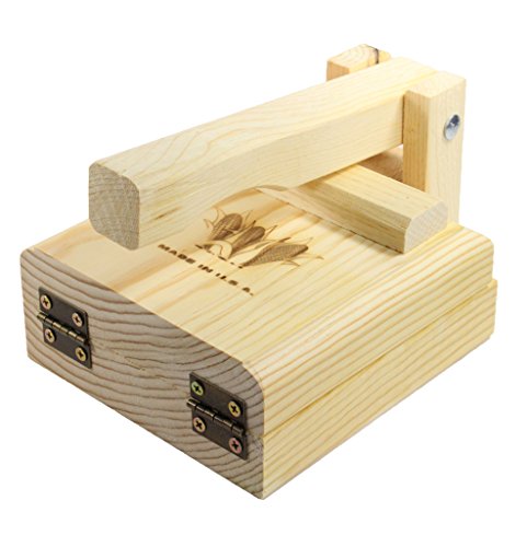 Tortilla Press 7.5 Inch Authentic Traditional Wood Tortilla Maker
