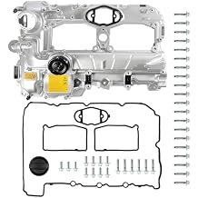 N20 Aluminum Engine Valve Cover Kit for BMW X3 X1 X4 X5 Z4 228i 320i 328i 428i 528i GT xDrive Engine L4 2.0L 2012-2018 with Gaskets, PVC Valve, Bolts & Oil Filler Cap, Replace # 11127588412