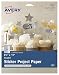 Avery Full-Sheet Sticker Project Paper, Silver, 8-1/2" x 11", Pack of 5 (4396)