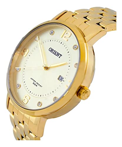 Relógio Orient Dourado Feminino Fgss1165 C2kx com Calendário