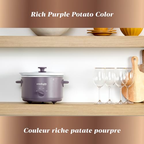 Image of Crock-Pot Design Series 4.5 Quart Manual Slow Cooker, Purple Potato
