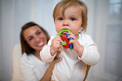 Dr. Brown's Learning Loop, Baby Teether Ring With Multiple Shapes & Textures, Soft 100% Silicone, Bpa Free, 3M+ #TOP1