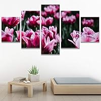 SIGNWIN 5 Panel Canvas Wall Art Modern Art for Home Decorations Ready to Hang - 60