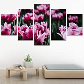 SIGNWIN 5 Panel Canvas Wall Art Modern Art...