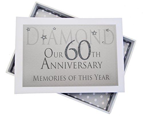 WHITE COTTON CARDS 60th Diamond Anniversary Memories of This Year,